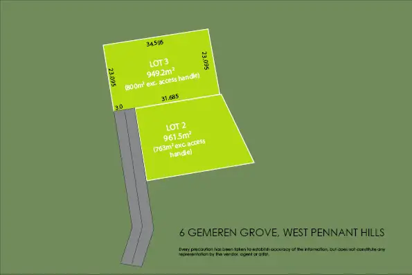 Photo #2: Lot 3, 6 Gemeren Grove, West Pennant Hills - Sold by Louis Carr Real Estate