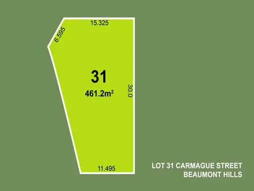 Lot 31 Carmague Street, Beaumont Hills Sold by Louis Carr Real Estate